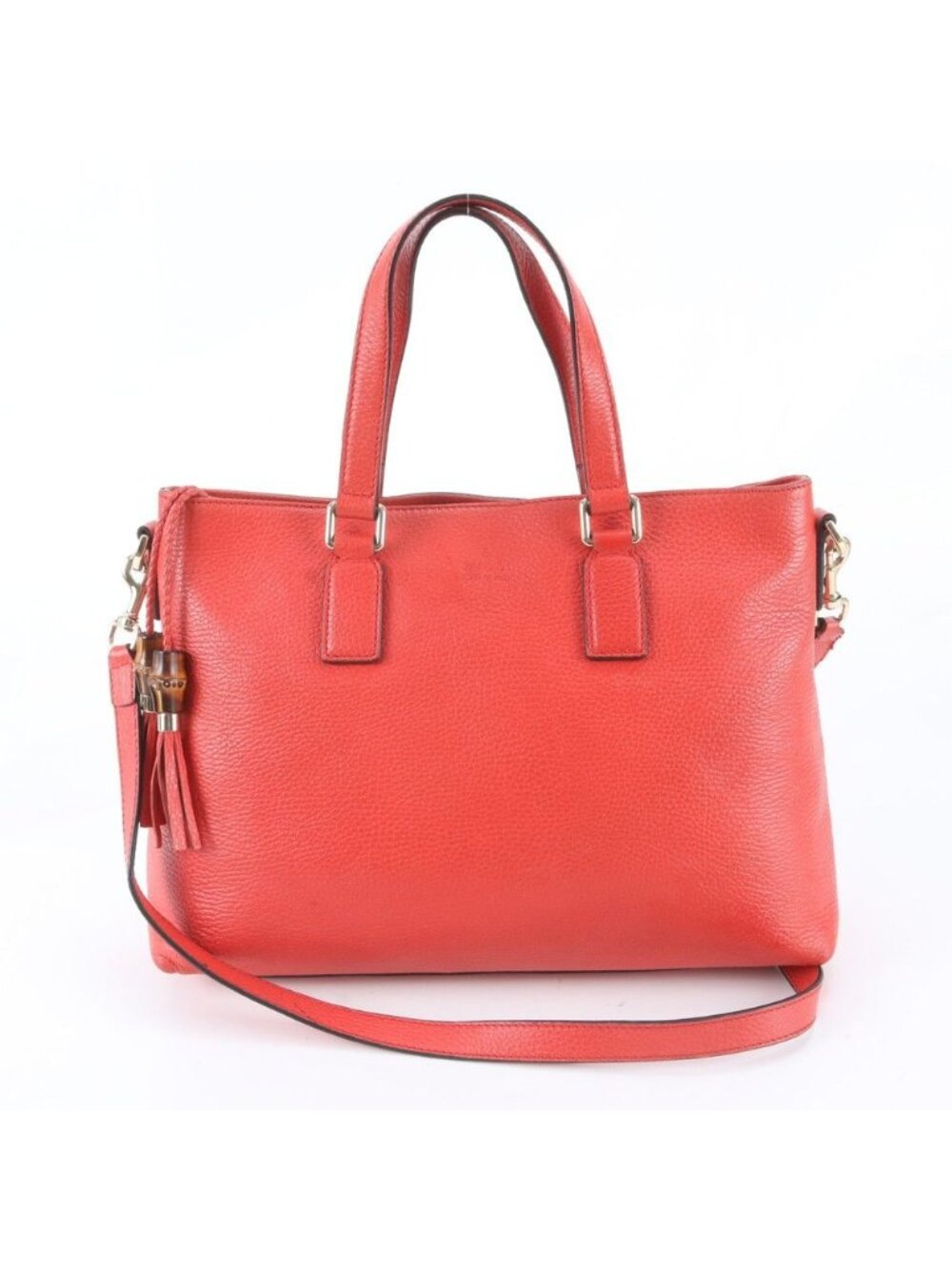 Gucci Bamboo Tassel Leather 2-Way Shoulder Bag